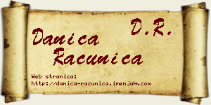 Danica Računica vizit kartica